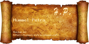 Hummel Petra névjegykártya